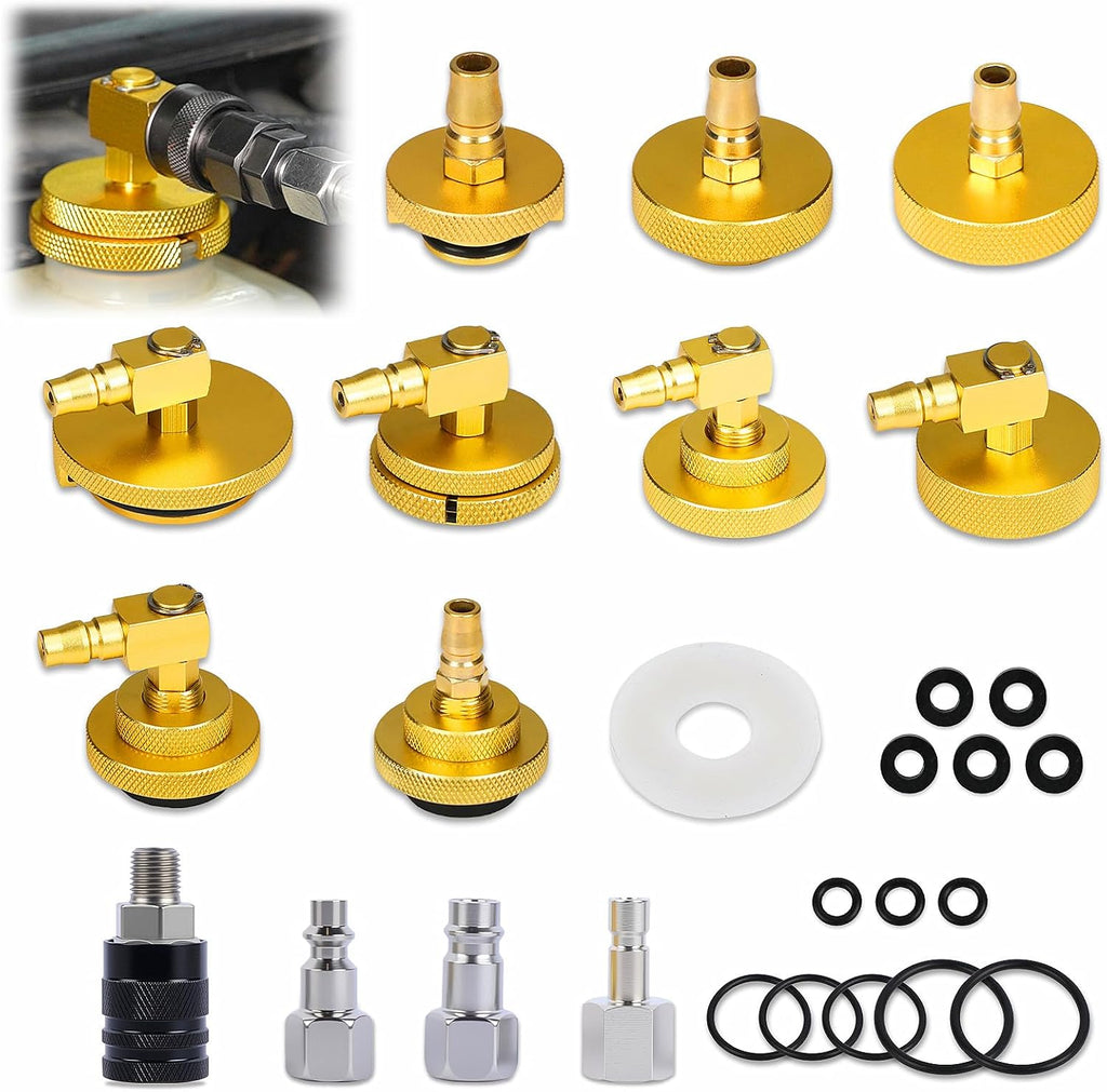 BELEY 13PCS Master Cylinder Bleeder Kit, Aluminum Brake Pressure Bleeding Set Tool