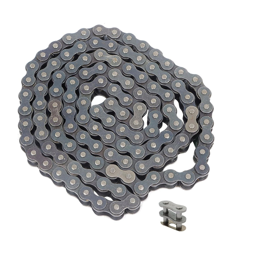 80 Roller Chain Heavy Duty 10FT Chain Comes with Connector 1 Additional Connector Carbon Steel