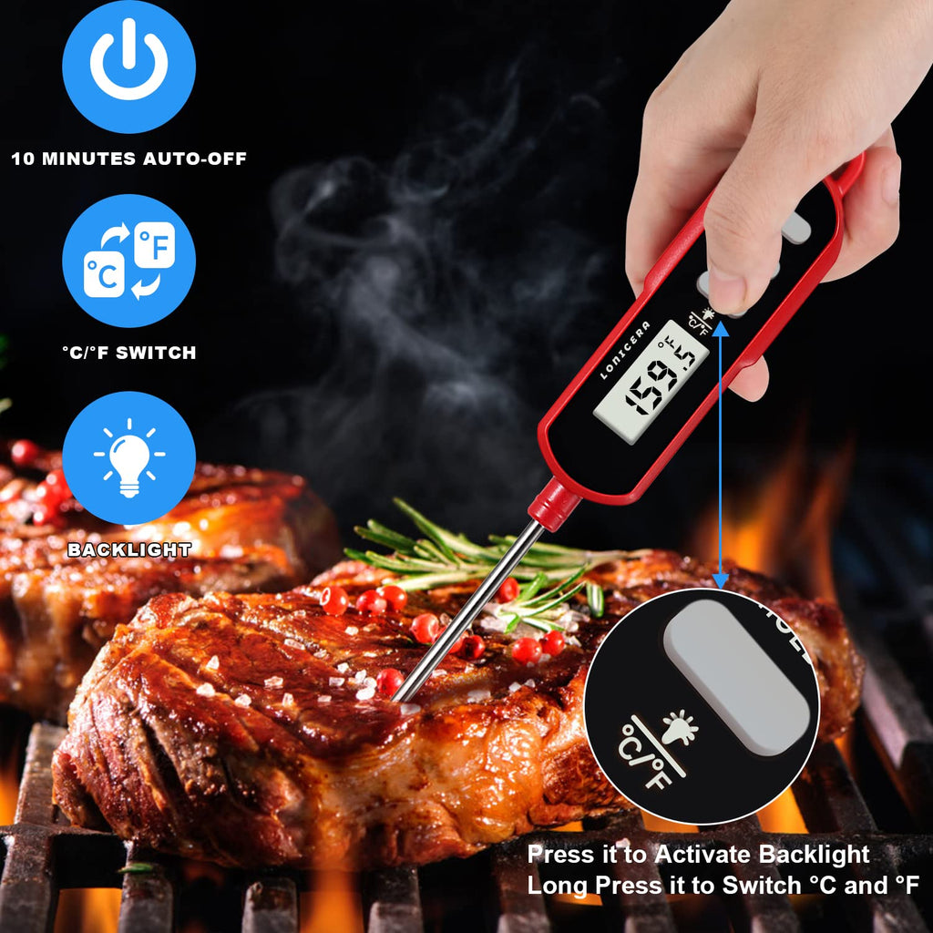 Digital Cooking Thermometer for Sourdough Bread, 5-Inch Probe