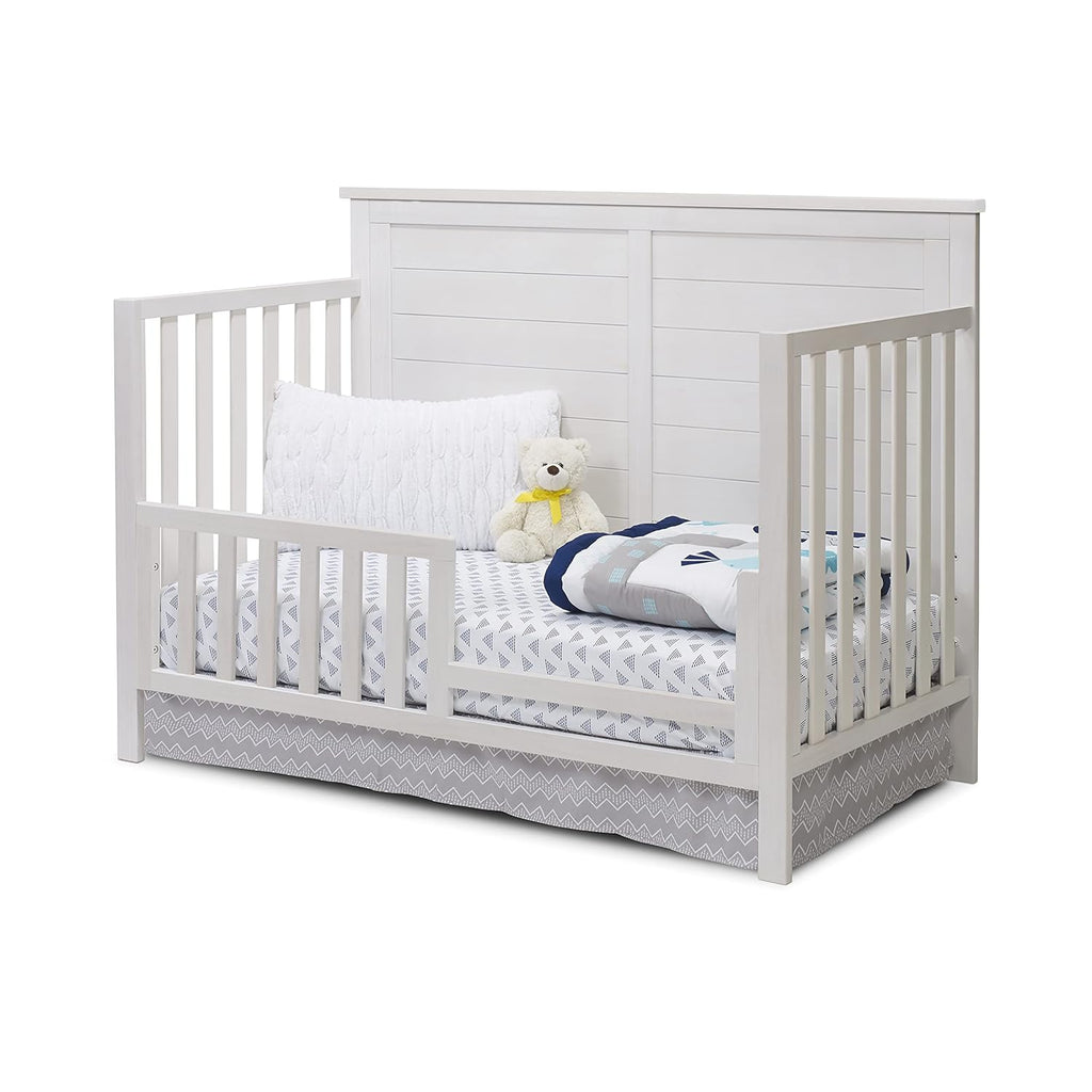Furniture Farmhouse 3-Piece Nursery Set with 4-in-1 Convertible Crib, 4-Drawer Dresser, and Changing Table with