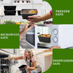 Meal Prep Containers 50Pack - 34oz Food Storage Containers with Lids, Reusable Food Prep Containers, Disposable To Go