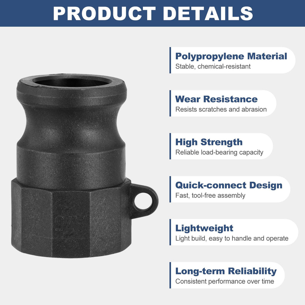 Kozelo Poly Type A 3/4" x 3/4" Female NPT Cam Lock Hose Fitting