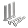 uxcell #10-32x1-1/4 Button Head Socket Screws, 20pcs Full Thread Hex Drive