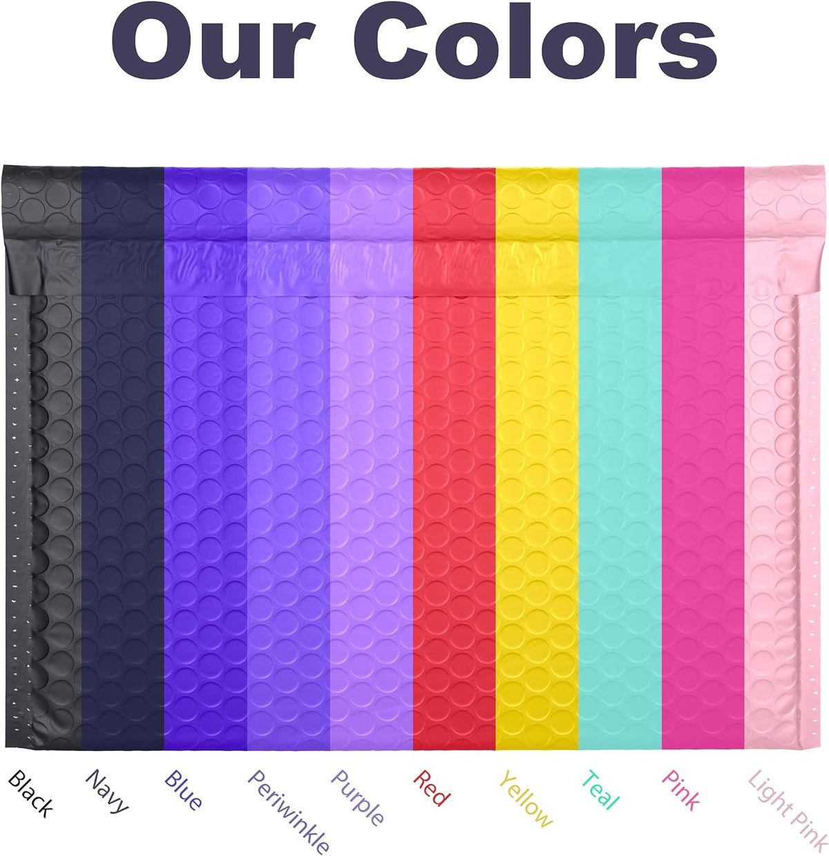 Teal Side-Loading Bubble Mailers 13 x 10 Inches, Pack of 27