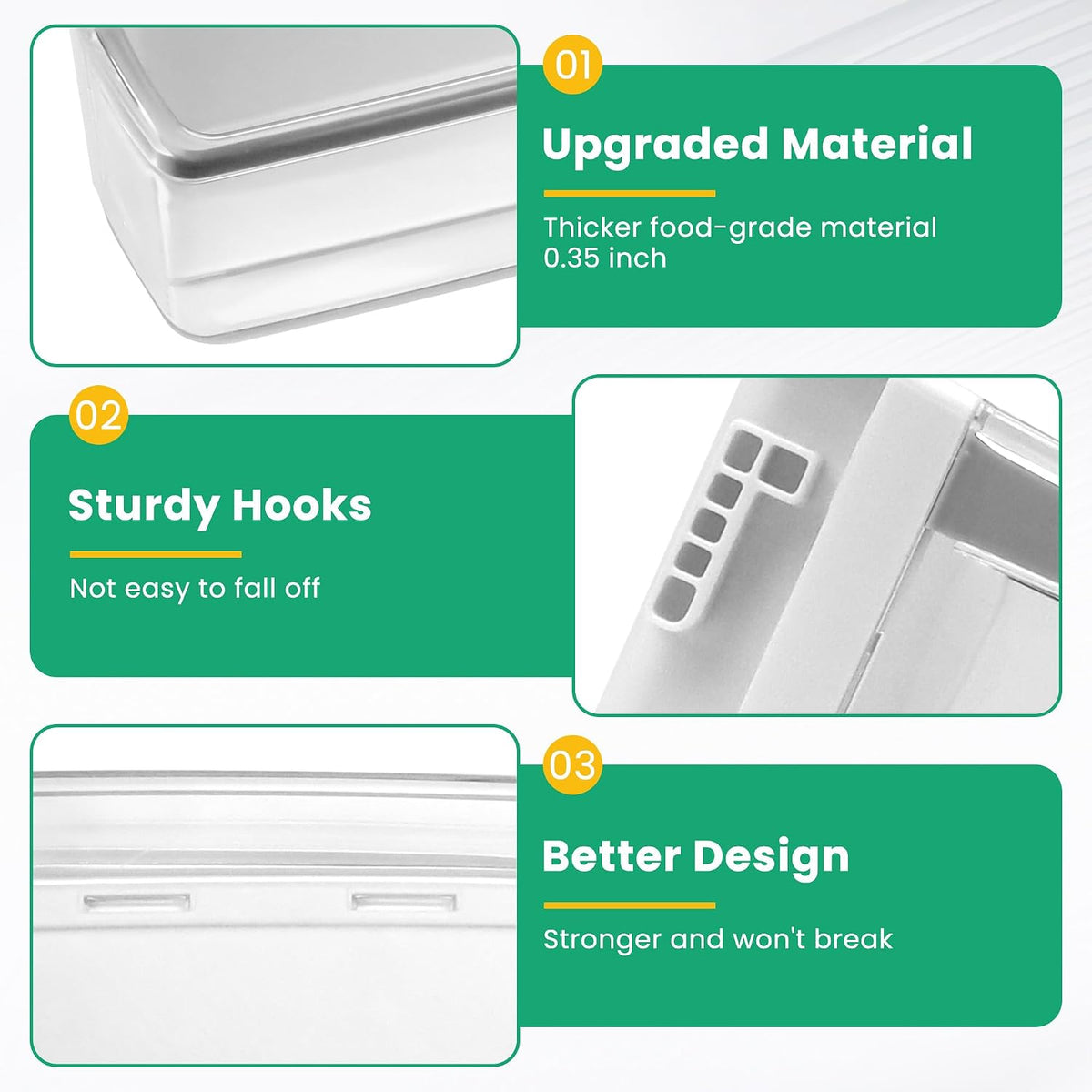 UPGRADED AAP73252302 AAP73252306 Refrigerator (Left) Door Shelf Bin Compatible with L-G, Ken-more Sears, Ken-more Elite Door Shelf Basket Assembly - 1 PACK By Fetechmate