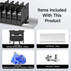 GUETNEU 5Pcs JHY1 DIN Rail Terminal Blocks, 660V 32A, 6mm²