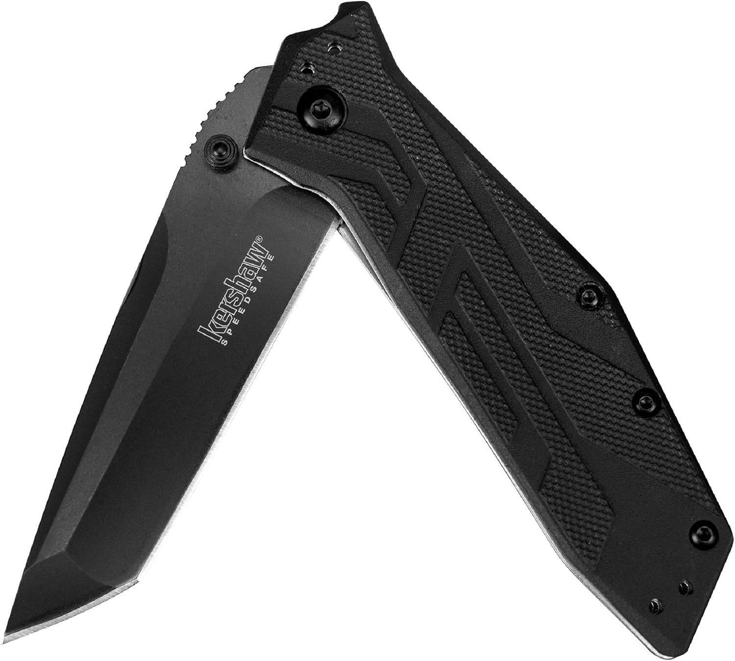 Brawler Pocket Knife, All-Black, 3 Inch Tanto Blade