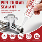 Pipe Thread Sealant, Lubricates & Seals Threads, Leak-Proof 100ml | High Vibration & Temperature Resistant,Leak-Proof