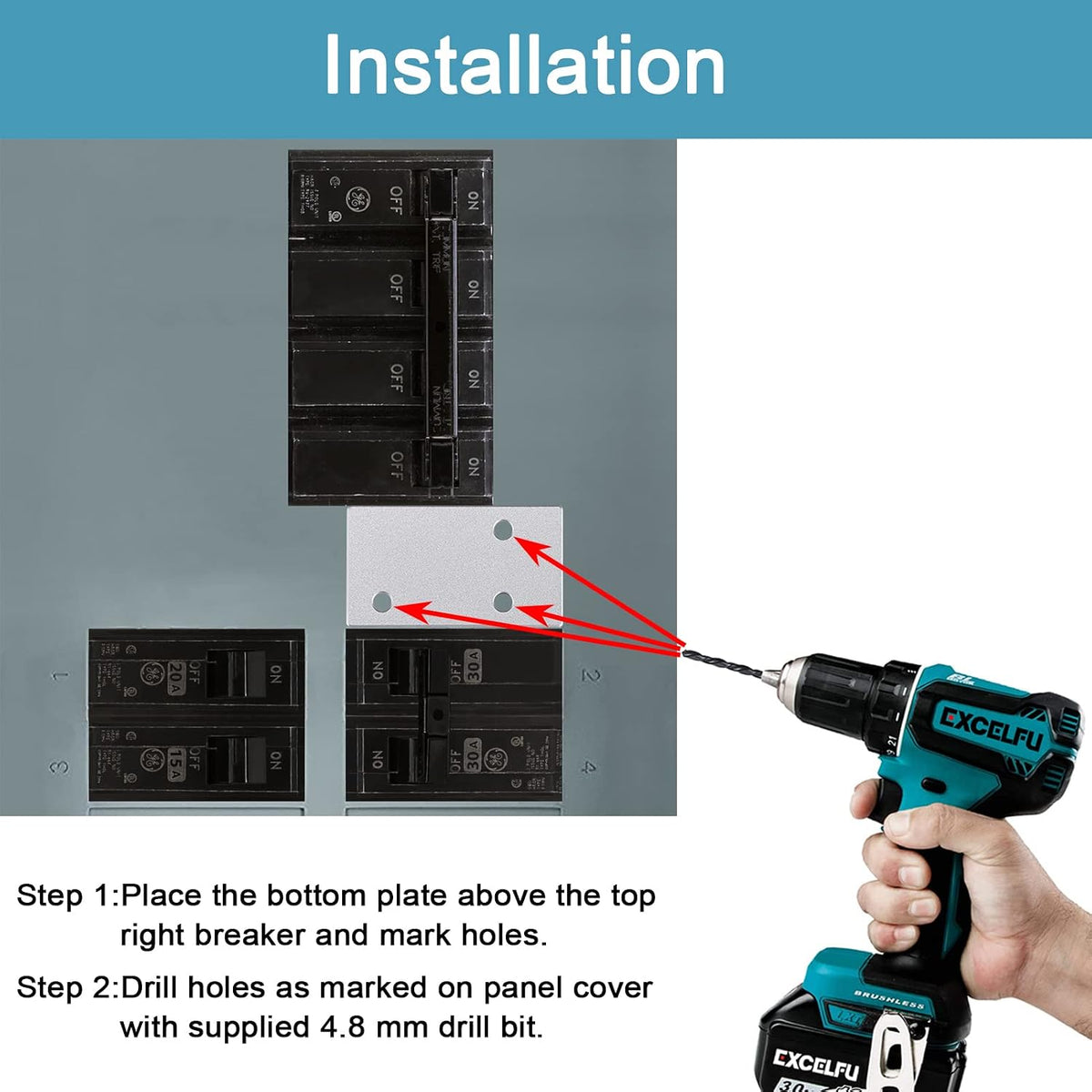 Generator Interlock Kit Compatible with General Electric GE 150 or 200 Amp