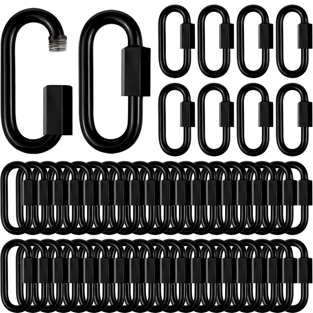100PCS Heavy Duty Quick Link, 2.3IN Chain Link,Black