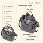 Backpack Purse for Women, PU Leather Ladies Backpack, Grey