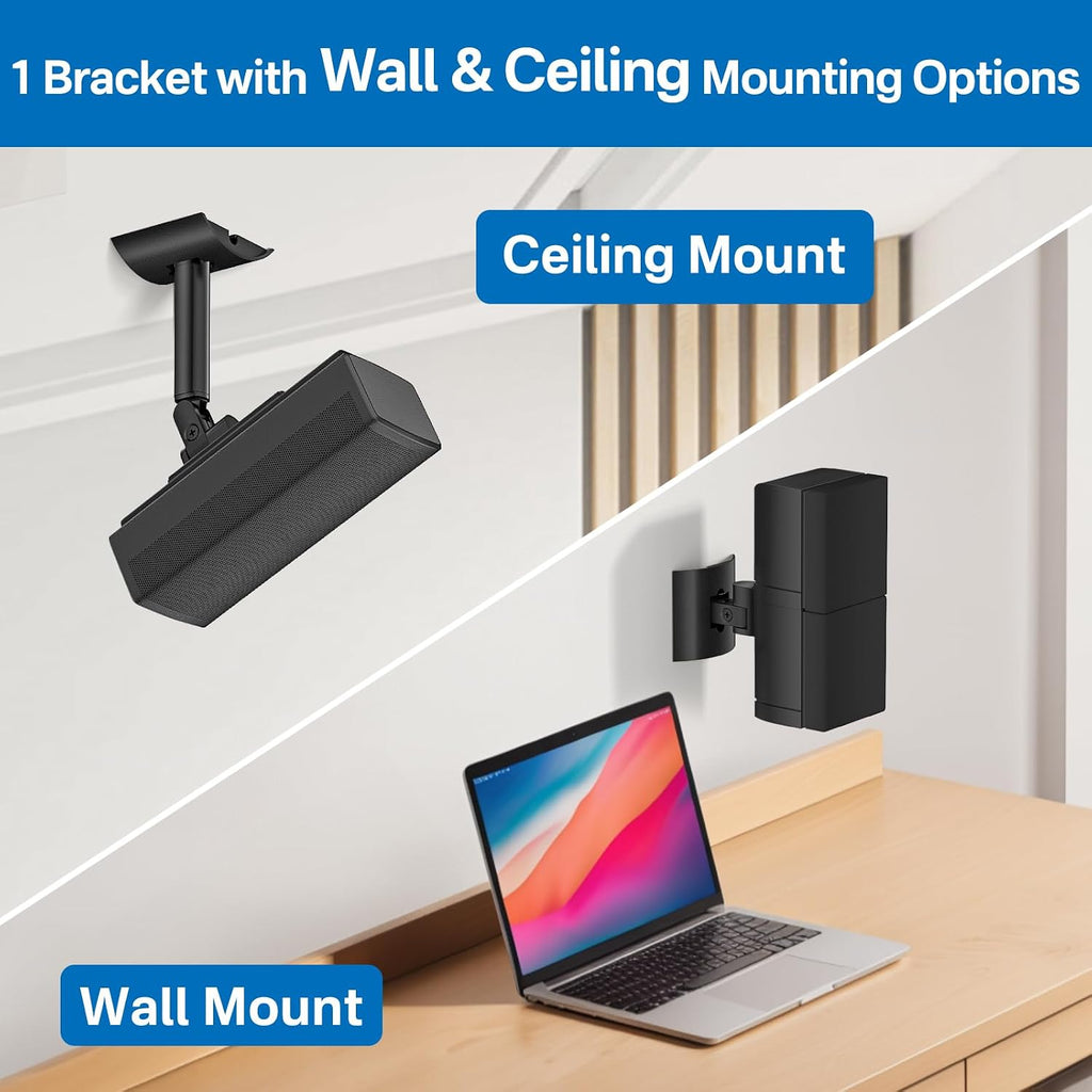 Angle Adjustable Speaker Mount for Bose Speaker Wall Mounts - Wall & Ceiling Mount for Bose UB-20 Series II