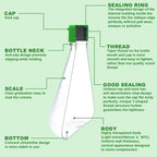 500ml Erlenmeyer Flask, Sterile, Vent Cap, Flat Bottom, PC, 2Pcs