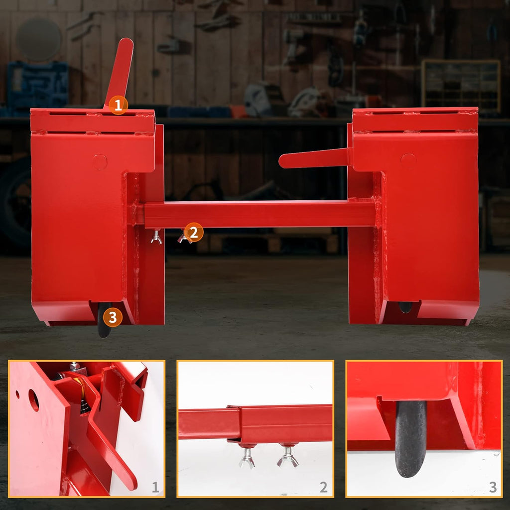 Skid Steer Quick Attach Adapter Universal Attachment Plate Quick Tach Conversion Adapter Mount Compatible for Kubota