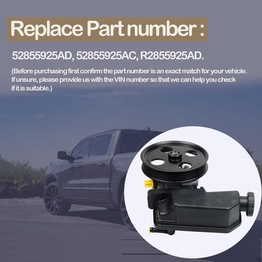 52855925AD 52855925AC Power Steering Pump Pulley,Direct Replacement