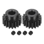 DTGN Spur Gear 1.5Mod 18 Teeth 12mm Thickness 10mm Bore 3x1.4mm Keyway 2Pcs