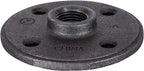 SUPPLY GIANT CNGM0336 Black Malleable Floor Flange with Four Screw Holes, 1.25", 1-1/4