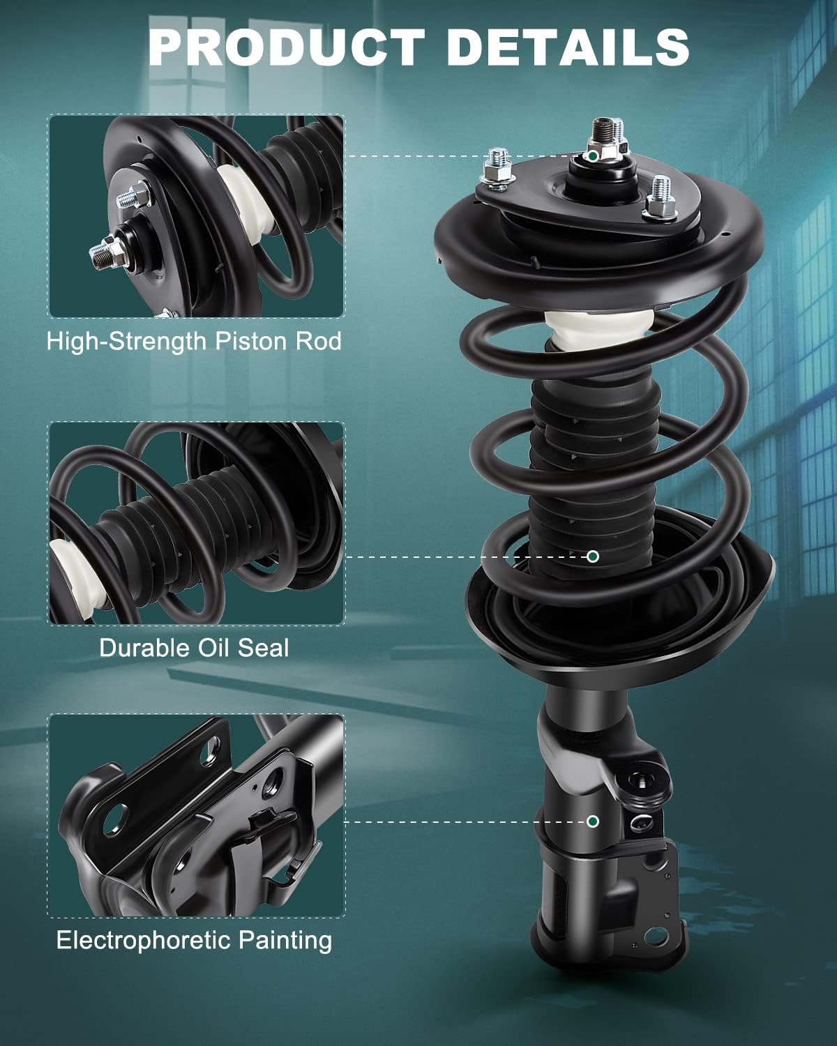 AUTOMUTO Strut Spring Assembly Front and Rear Fit for Honda CR-V 2002-2006
