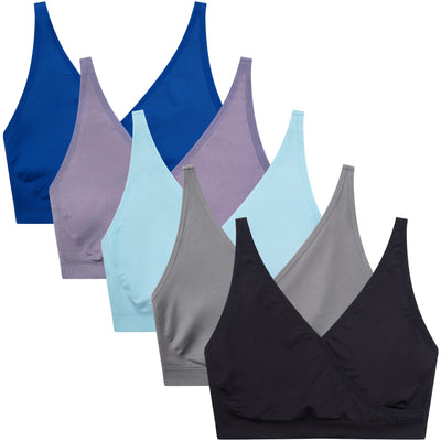 5pack Nursing Bra Maternity Bra Breastfeeding Sleeping/Sleep Bra Pregnancy Women's Seamless Bralette