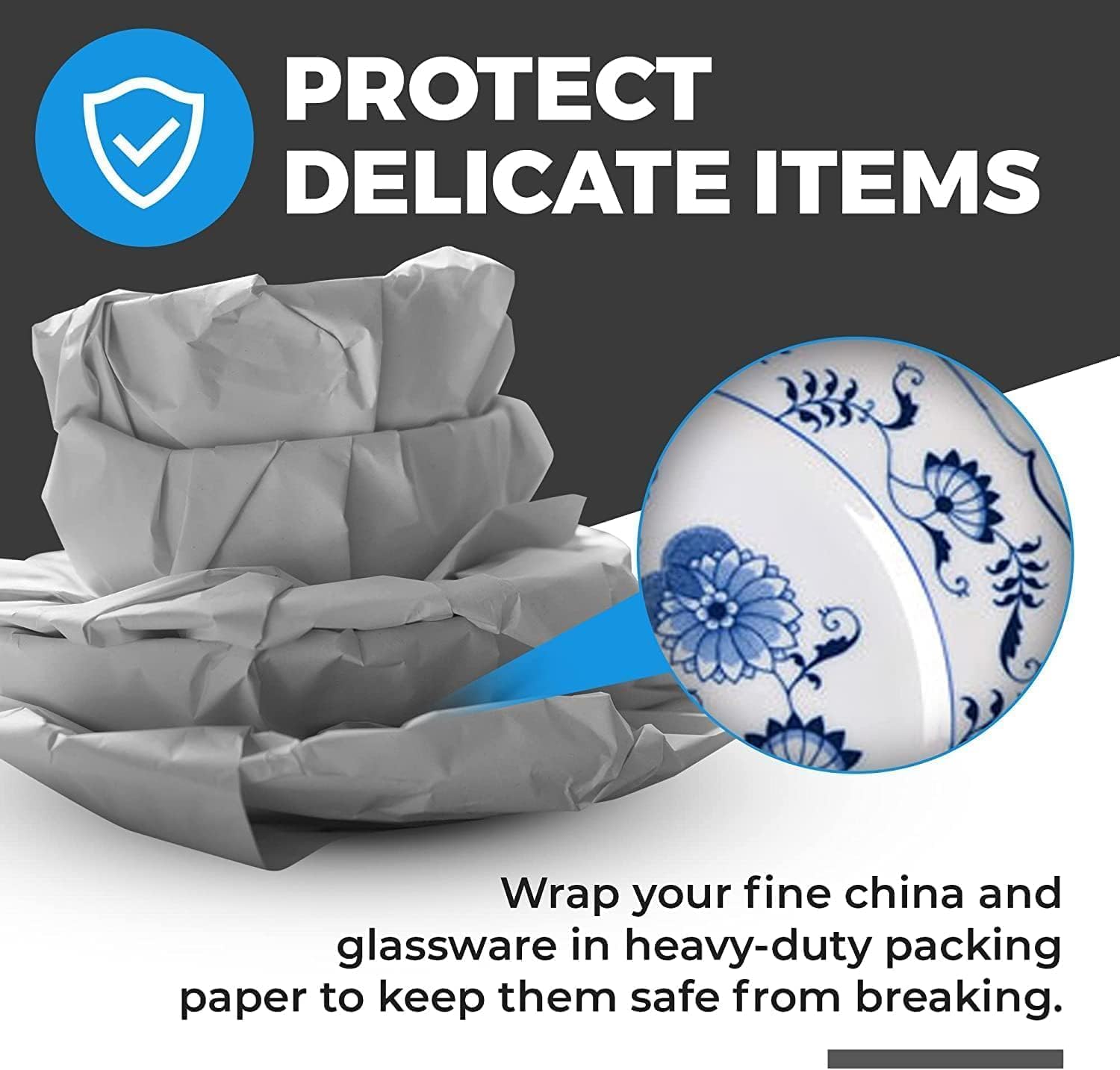 100 Sheets Packing Paper for Moving, Newsprint Paper for Packing Wrapping, Wrapping Paper for Packaging Glasses