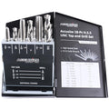 Accusize Industrial Tools HSS Tap and Drill Set, UNC, 18 Pc, 0001-0040
