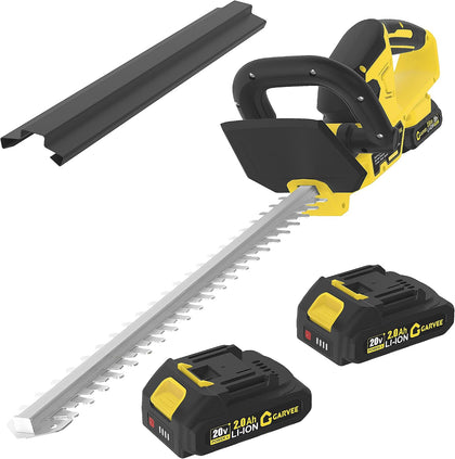 Hedge Trimmer Cordless, 22 Inch Electric Hedge Trimmer, 20V Bush Trimmers with 2 2.0Ah Batteries and Charger