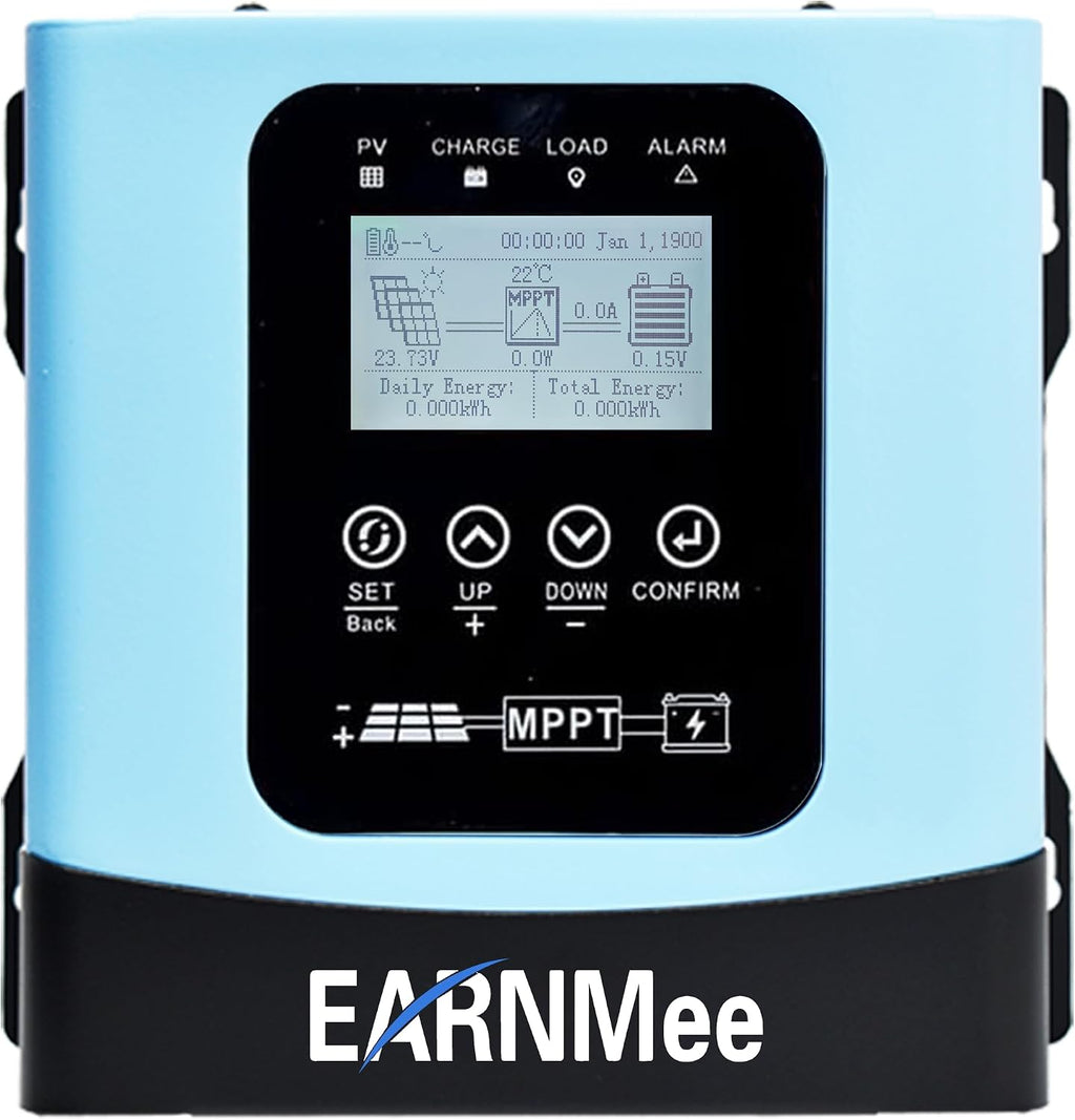 30A MPPT Solar Charge Controller 48/72V,Auto-Detect,Solar Regulator PV 230V | 12/24/36/48/60/72/84/96V, Ideal for