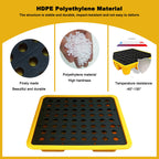 Small Oil Drum Spill Containment Tray, Modular Polyethylene Storage Tray