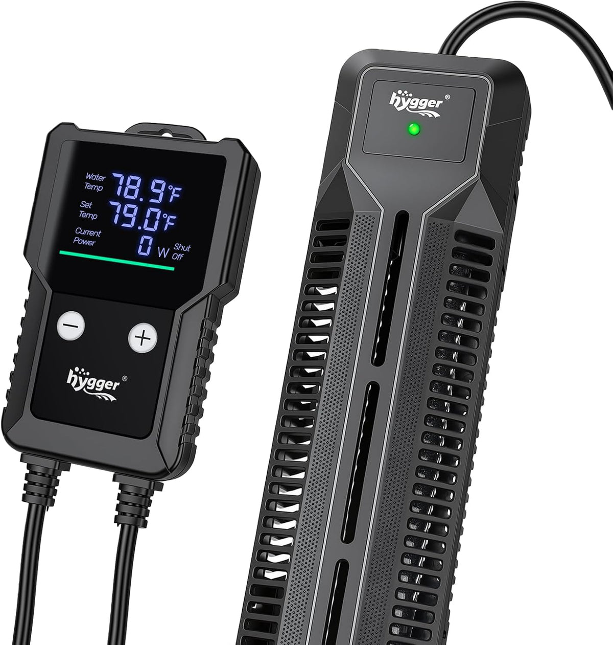 1000W Submersible Aquarium Heater for Saltwater & Freshwater Fish Tanks, External Controller with Precise ±0.5°F Temp