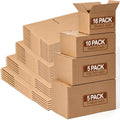 Assorted Sizes Shipping Boxes 36 Pack, Brown Corrugated Mailers