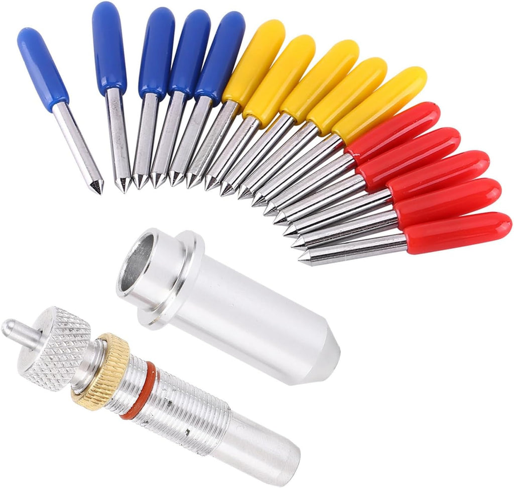 Cutter Blades 15pcs Cutter Cutting Plotter Cutting Blade for Cutting Plotter 30, 45, 60 Degree Standard Cutting