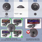 Ball Wheel for 100W Torque Cleaner Head Compatible with Dyson V10 V11 V15