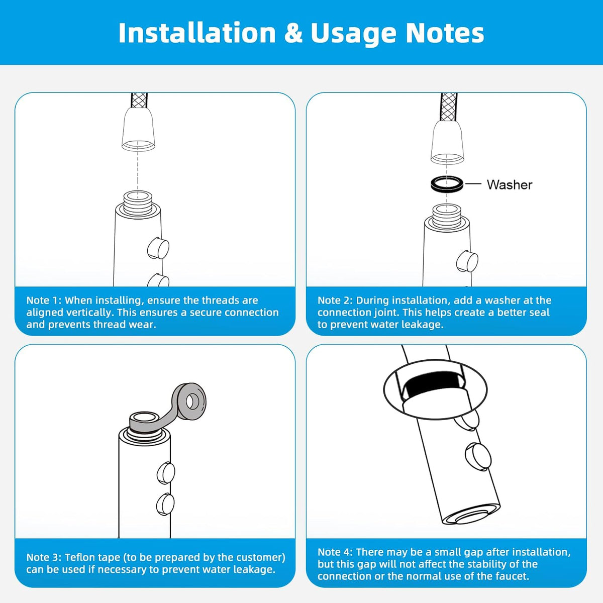 Pull Out Faucet Head for Kitchen Faucet, 2 Function Sink Sprayer