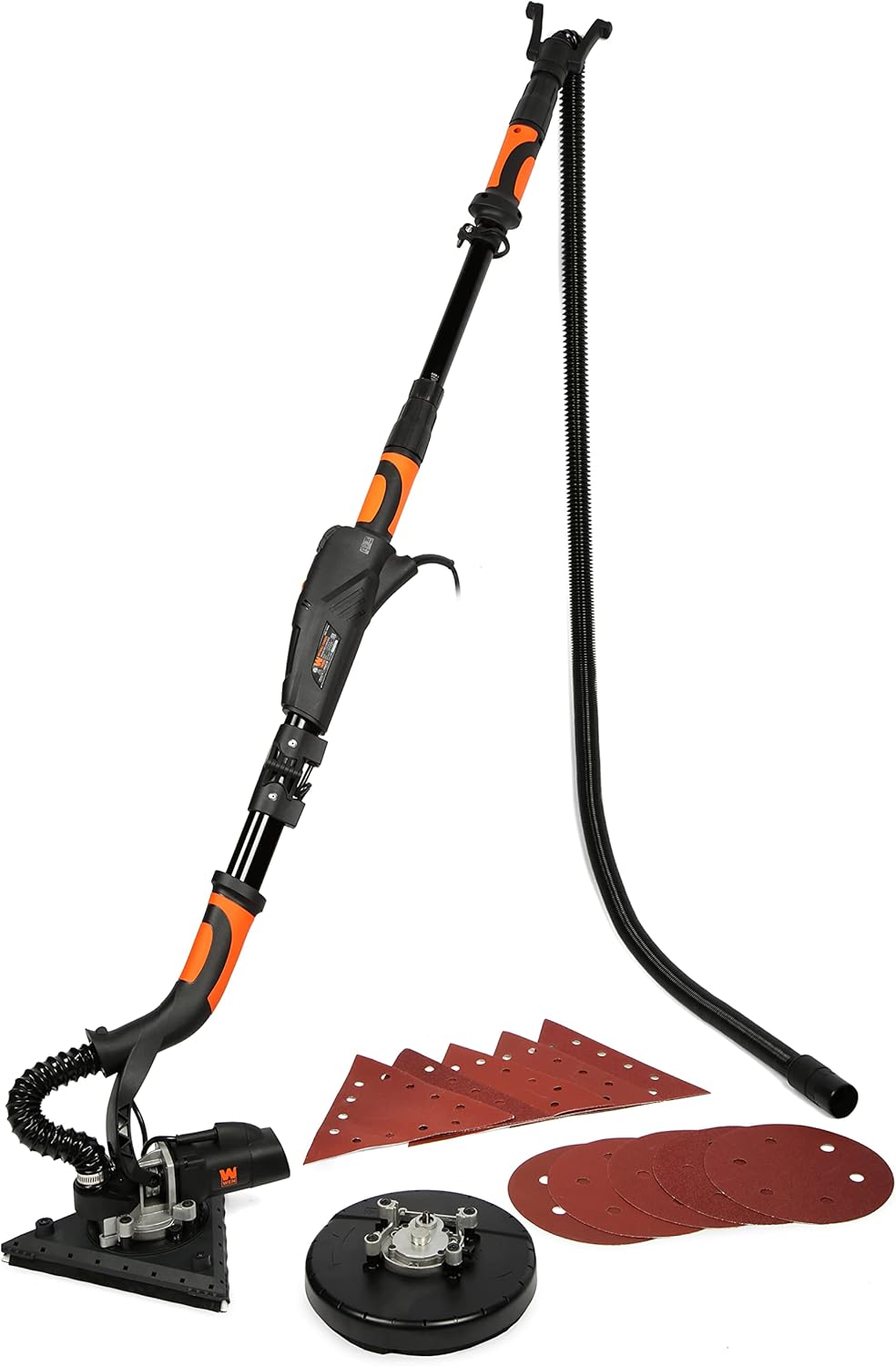 DW5084 5-Amp 2-in-1 Variable Speed Dual-Head Drywall Sander with 15-Foot Dust Hose , Black