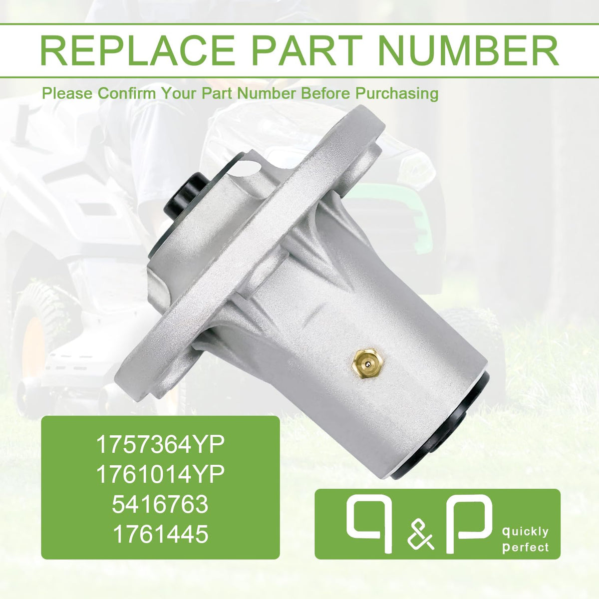 q&p Mower Spindle Assembly for Snapper ZT Series 360Z Zero Turn Mower