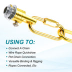 MECCANIXITY Chain Connectors 5mm Thick Gold 3Pack