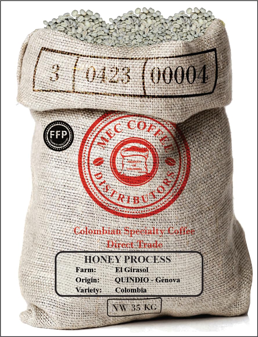 Unroasted Green Coffee Beans (2 lb) – Colombian Specialty Grade (Honey Process)