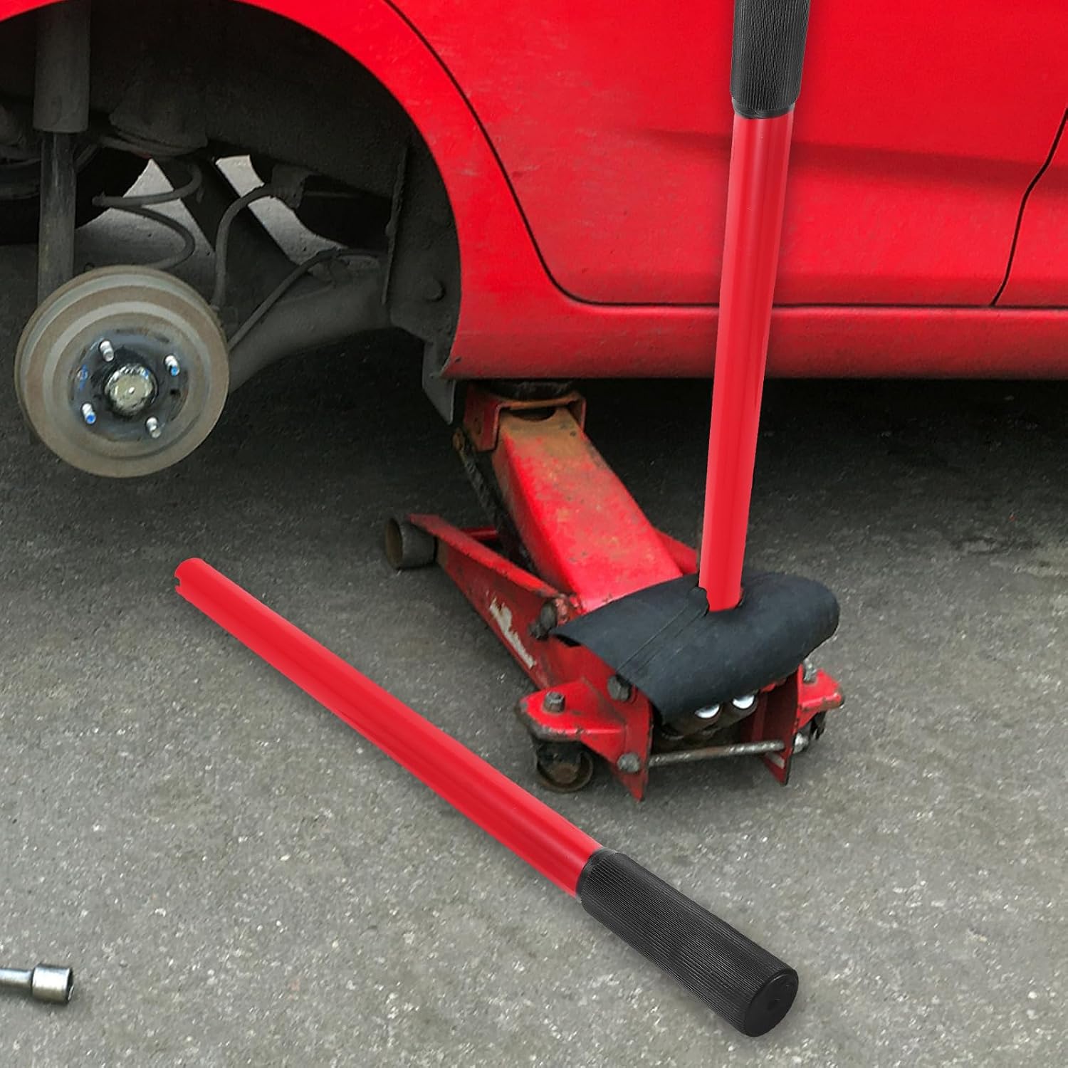 3 Ton Horizontal Hydraulic Jack Handle - Heavy Floor Jack Handle Replacement, Duty Replacement Pole Lever for Floor