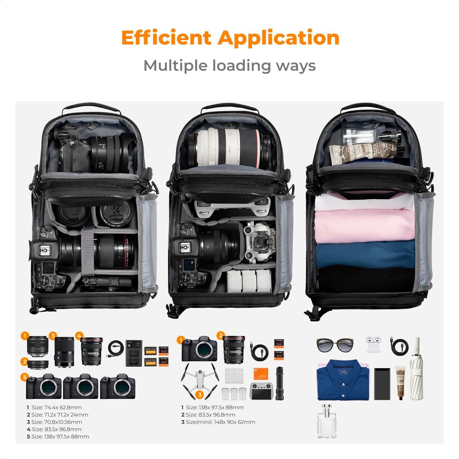 Camera Sling Bag, Hardshell Camera Case with Tripod Holder | EVA Hardshell + Soft Foam, 10L Side Quick Access, Travel