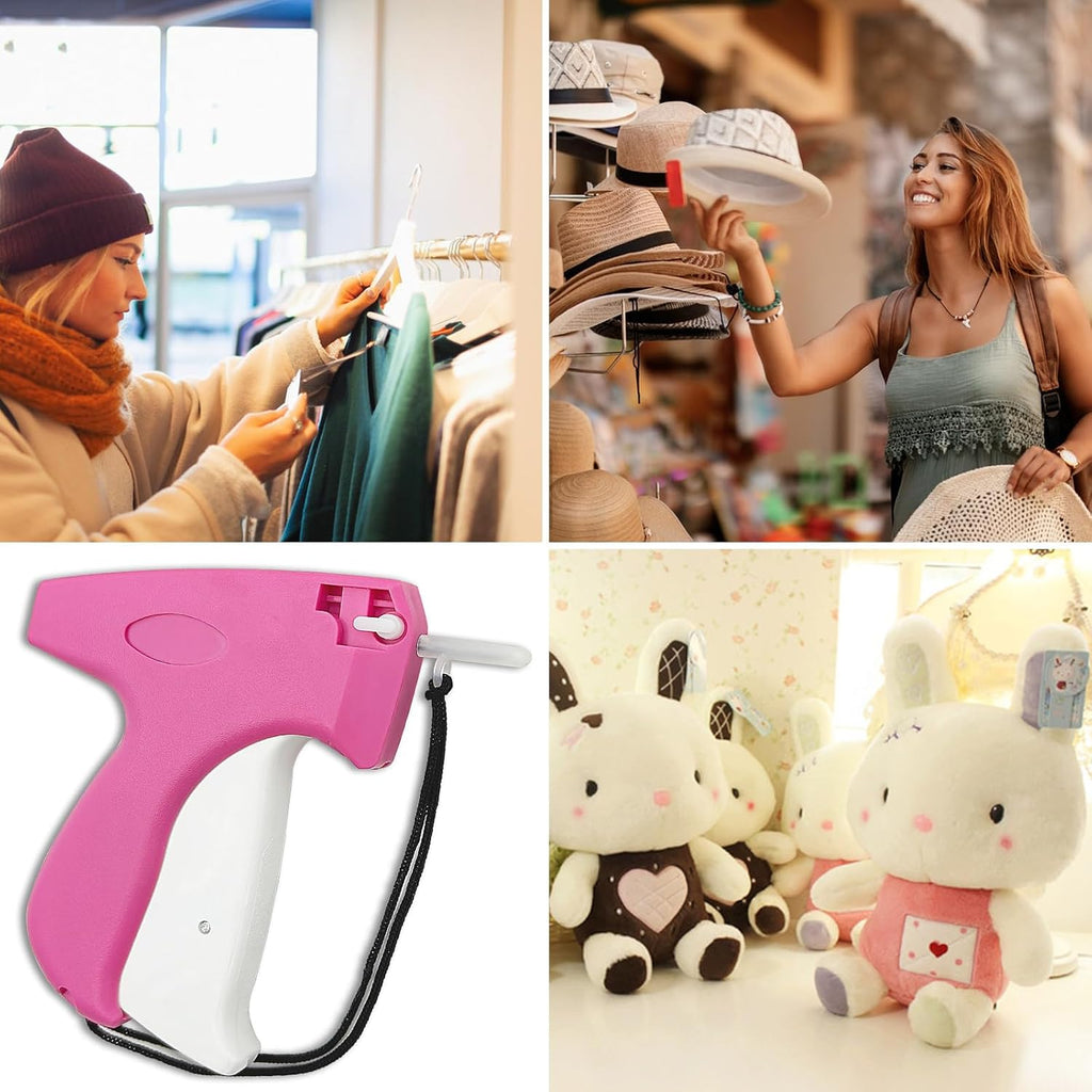 Price Tagging Gun for Clothing, Standard Retail Price Tag Attacher with Gun for Clothes 1600 1" Barbs Fasteners, 400