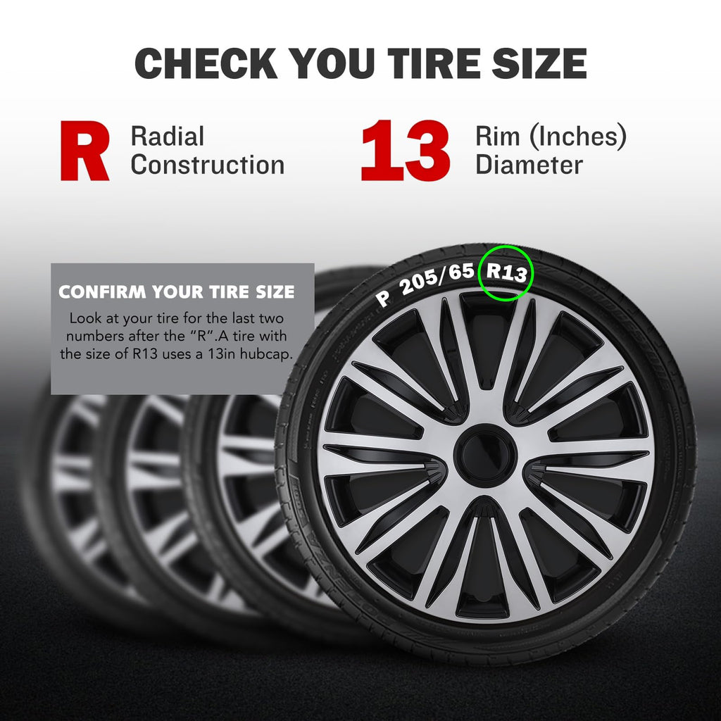 13 Inches Wheel Rim Cover Hubcaps, Hubcap Wheel Cover Replacement