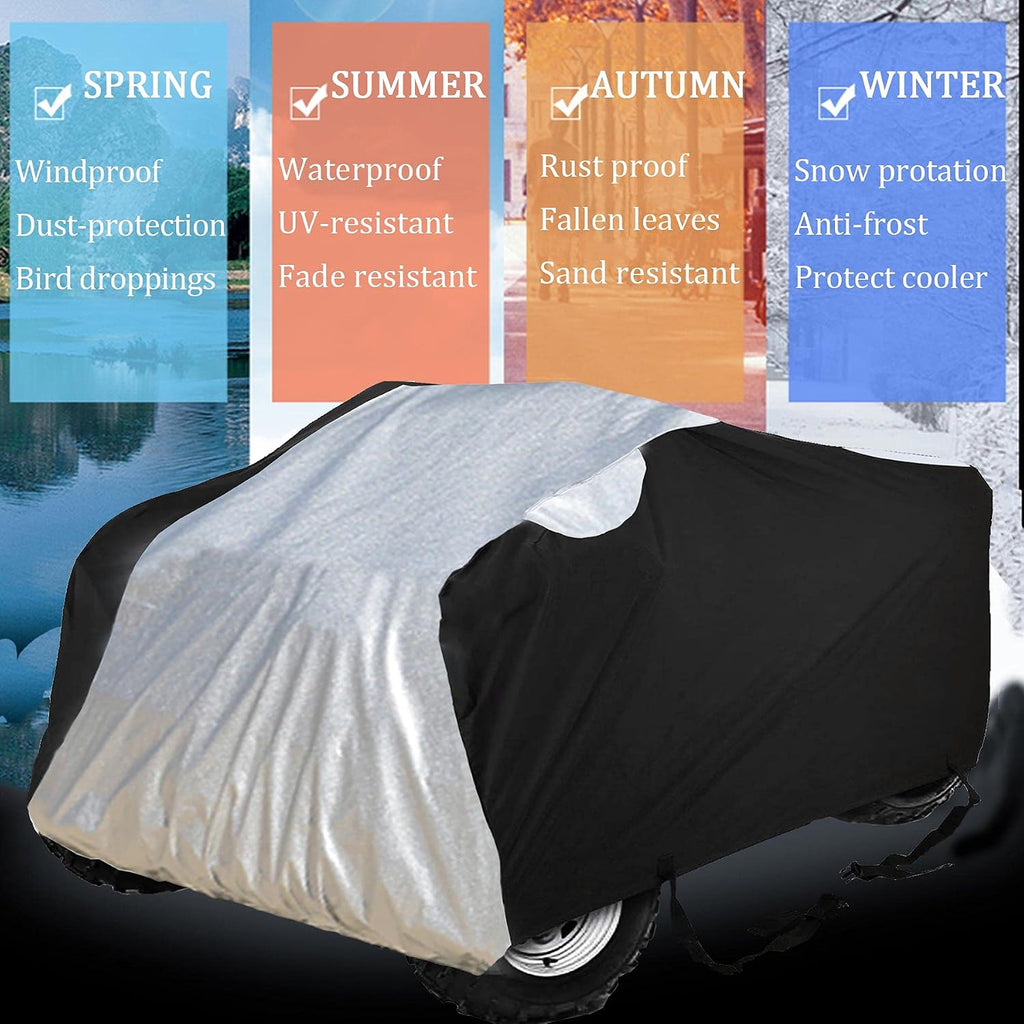 ATV Cover Waterproof Quad Bike Cover, 4 Wheeler Cover XL 76in | all weather outdoor storage protection, heavy duty