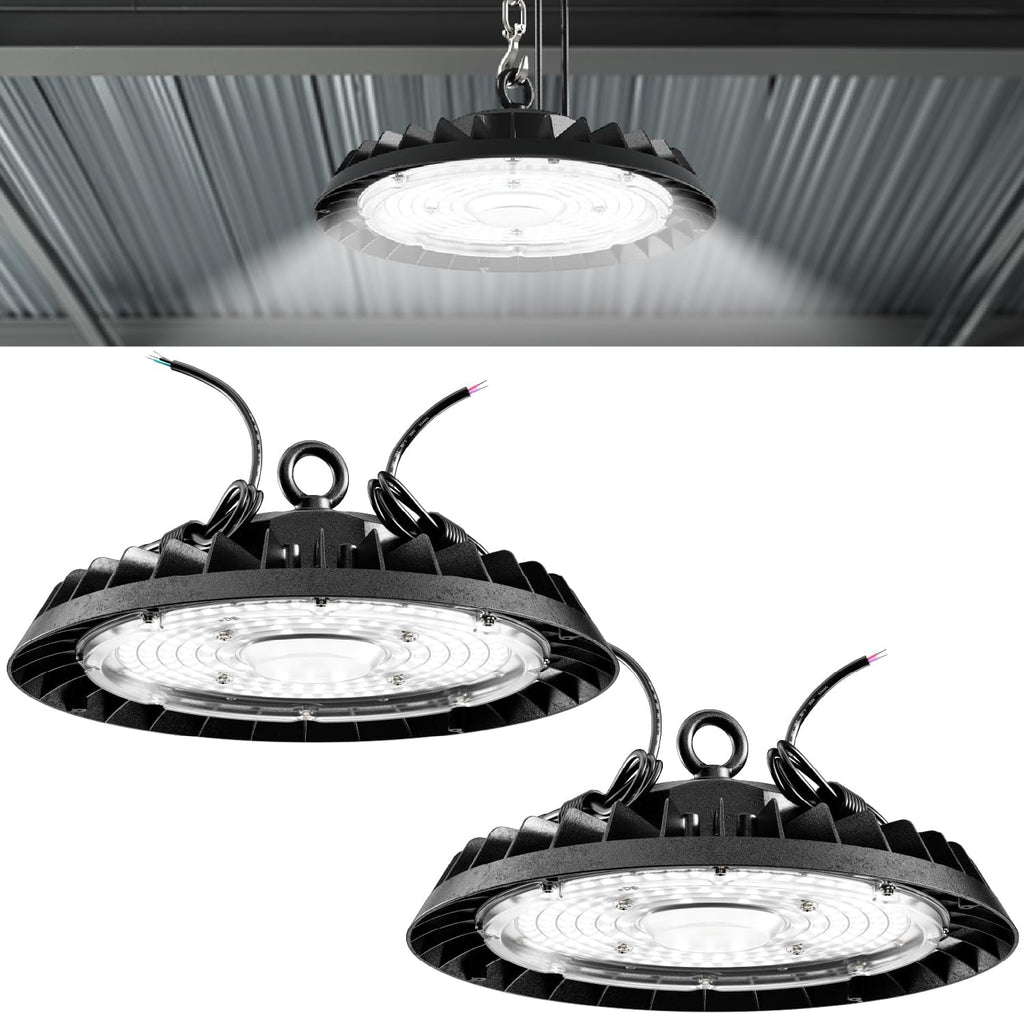 Sunco 2 Pack UFO LED High Bay Light, 150W, 5000K, 21000LM, Dimmable