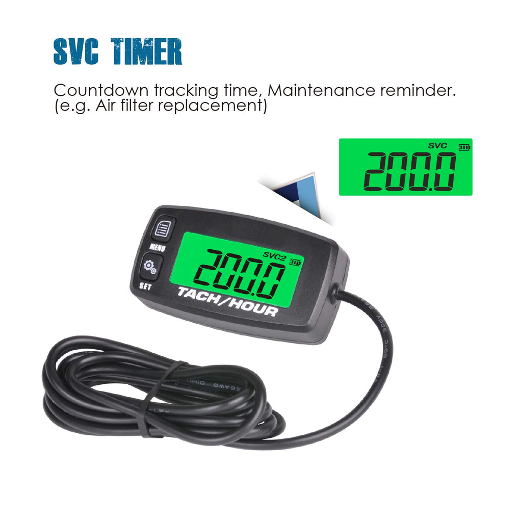 Runleader Digital Maintenance Tach/Hour Meter RL-HM032A