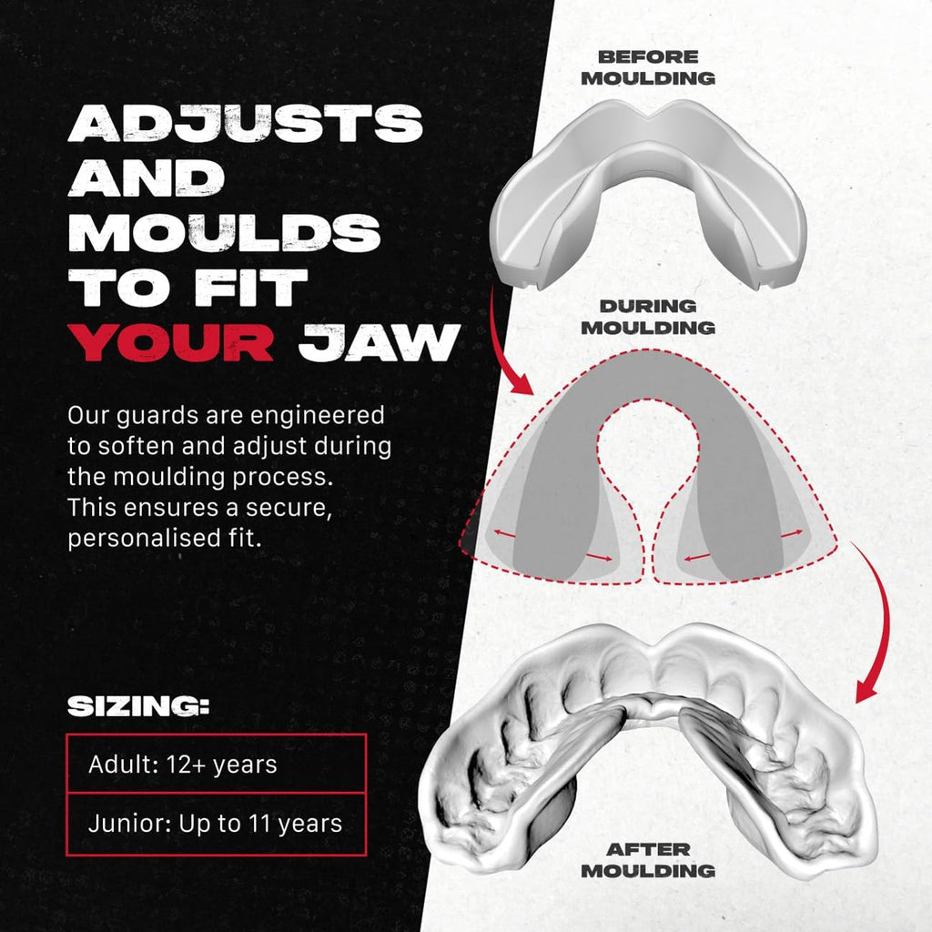 Mouth Guard, Slim Fit Mouthguard for Adult & Youth with Case | Sports Mouthpiece, Easy Fit Remoldable, Anti Gag
