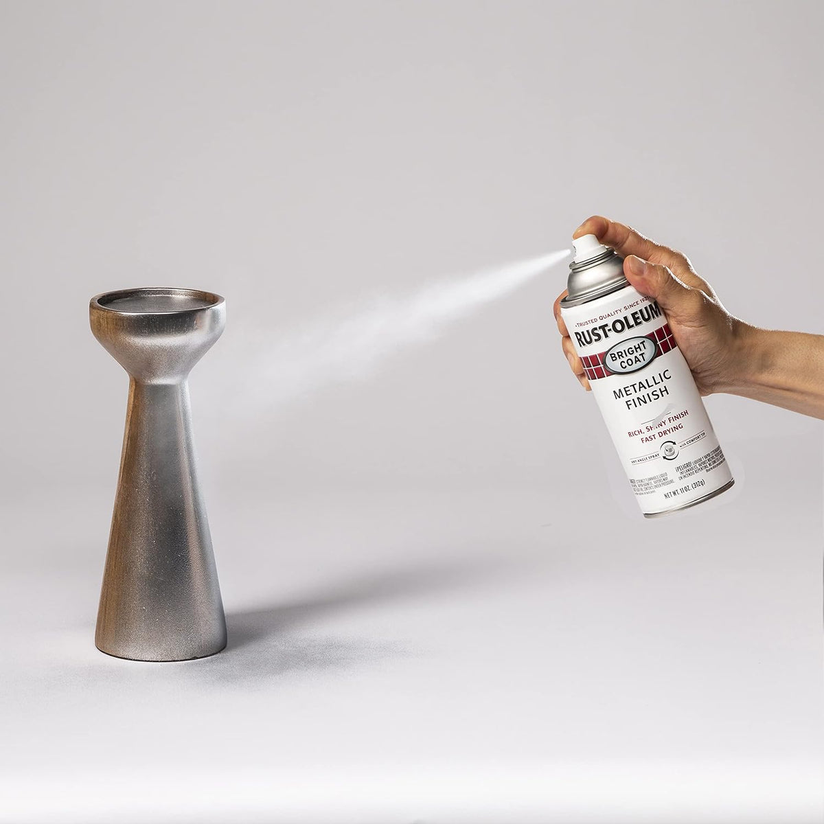 Stops Rust Bright Coat Metallic Spray Paint, Chrome