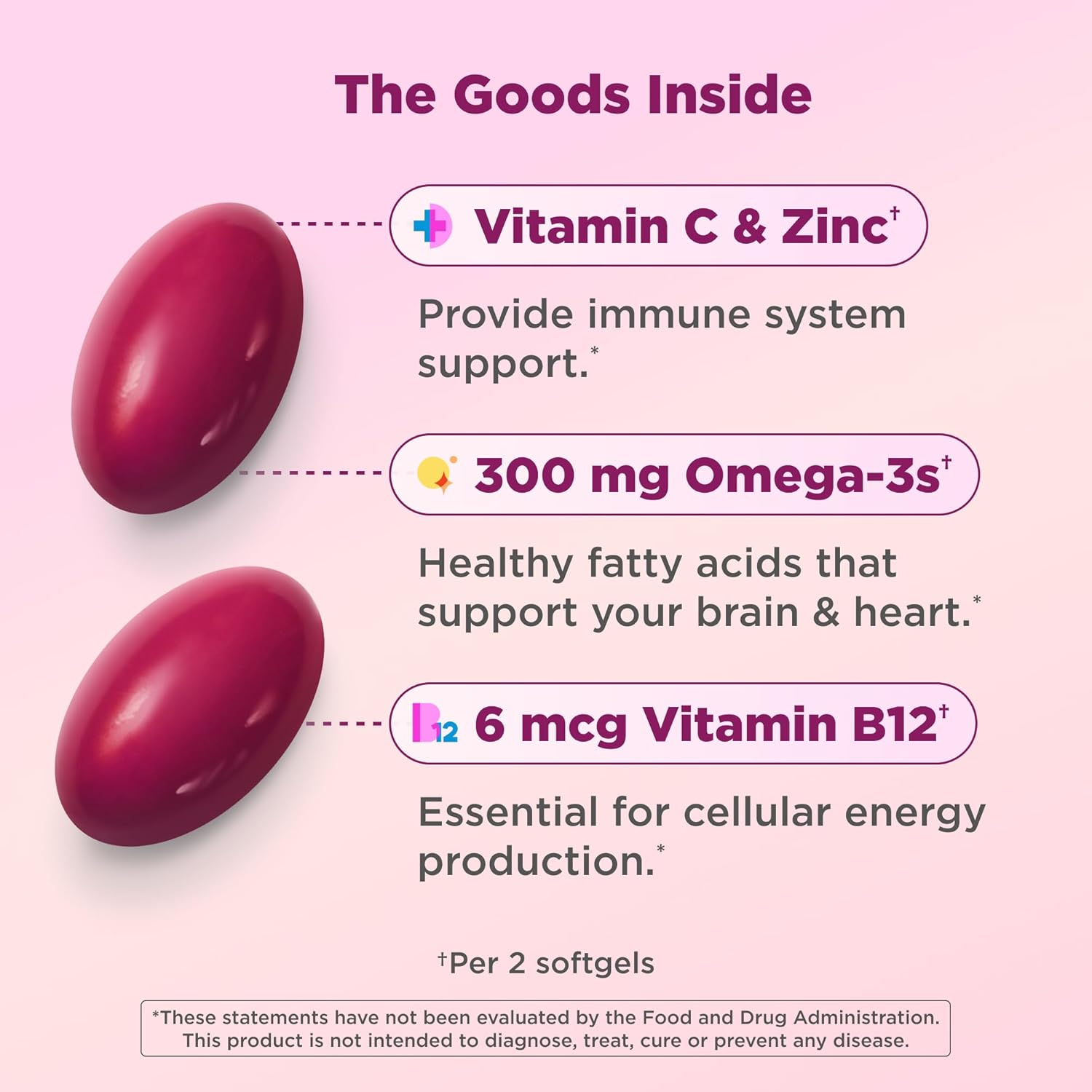 Ultra Strength Women's Multi Softgels, Overall Health and Immune Support, Omega-3s, Iron, Vitamins A, D, C, E, B12
