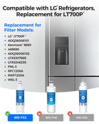 ADQ36006101 Water Filter, Replacement for LG LT700P, 3 Combo
