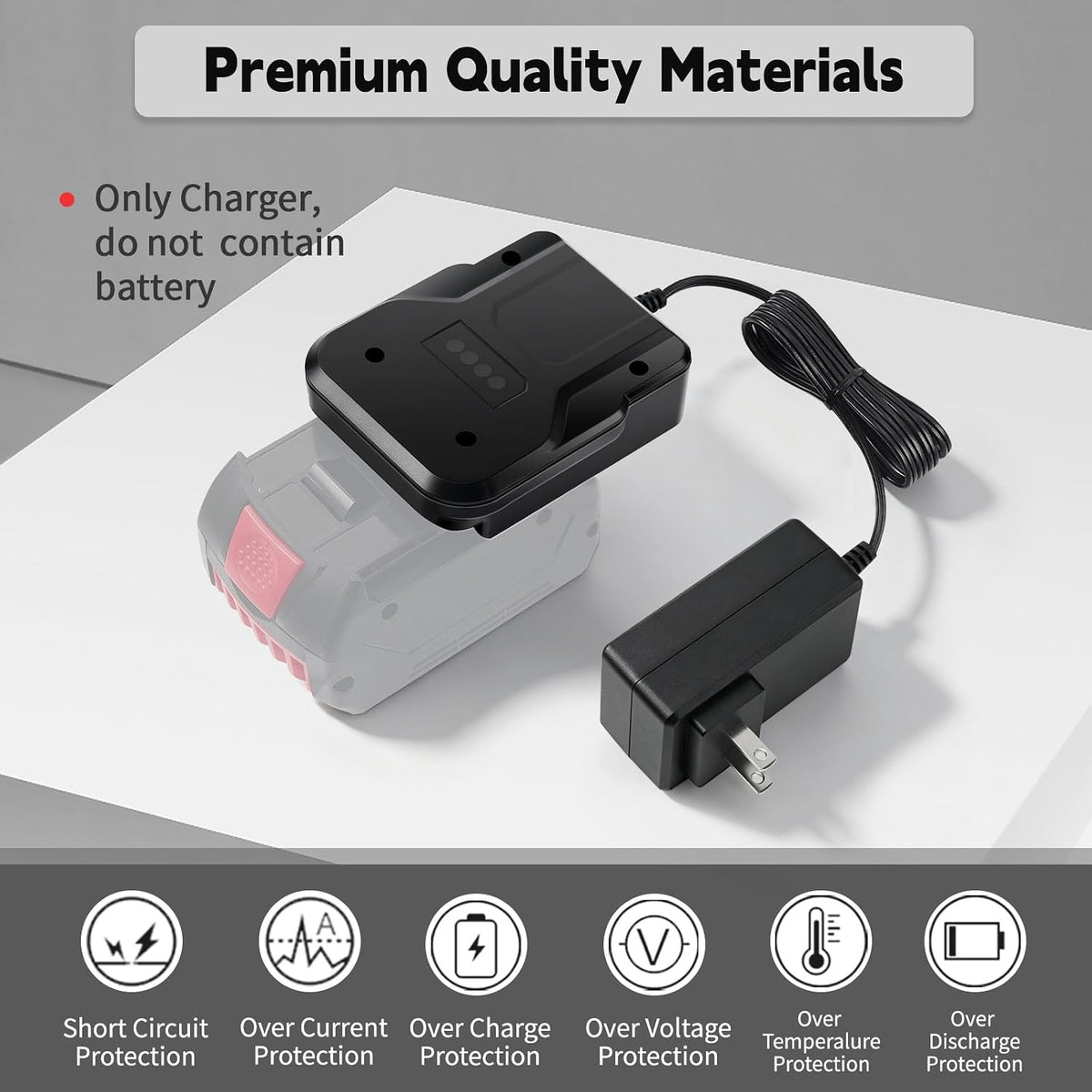 2A Fast Charger Compatible with Bosch 14.4V-18V Battery
