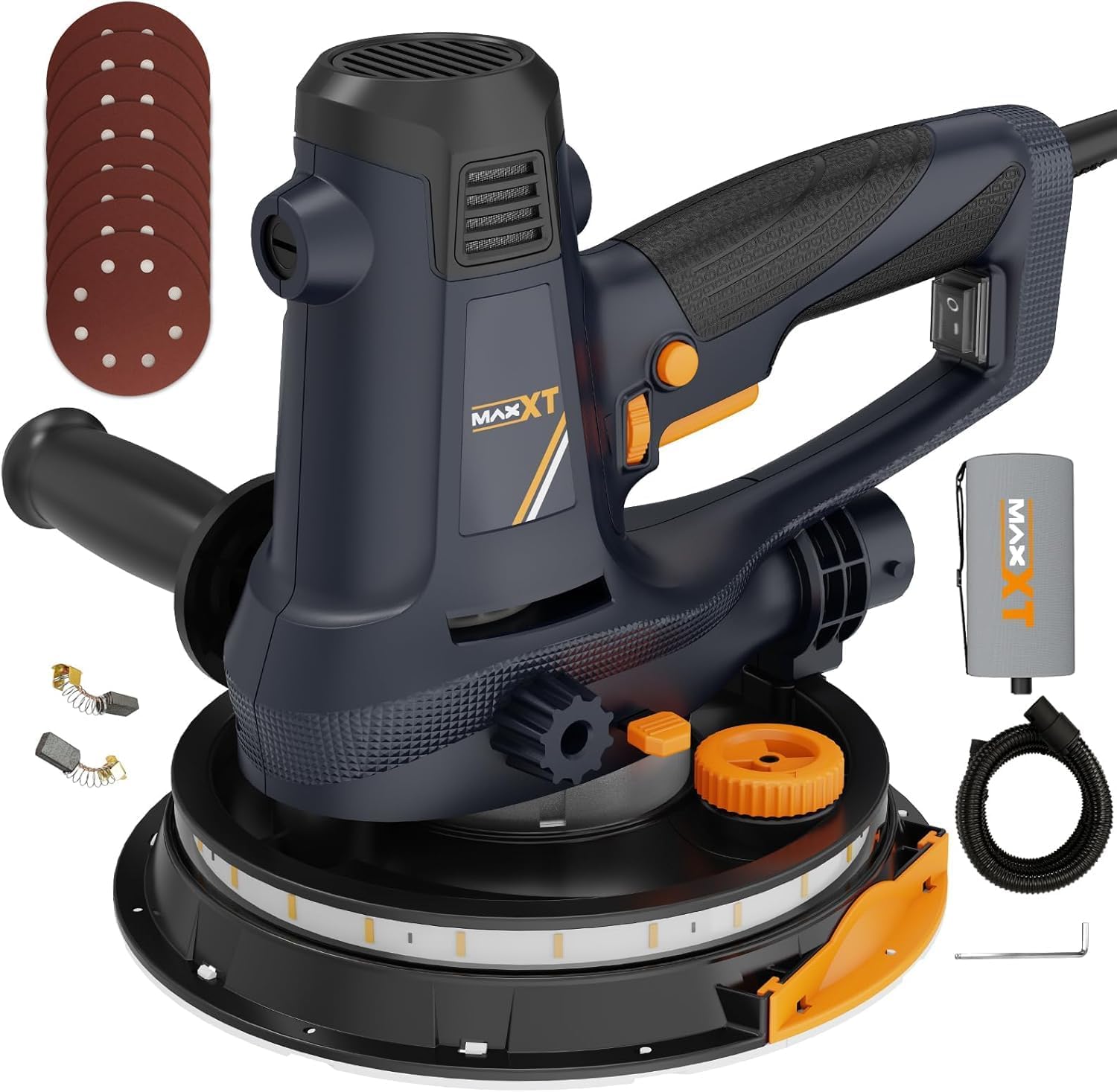 Handheld Drywall Sander 810W, Electric Sander for Walls,Rough and fine Sanding, 1500-2800RPM Variable Speed, Upgraded